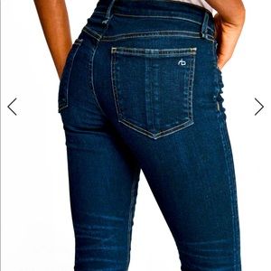 Rag & Bone Cate Mid-Rise Skinny Jean - Faded Medium / Dark Wash